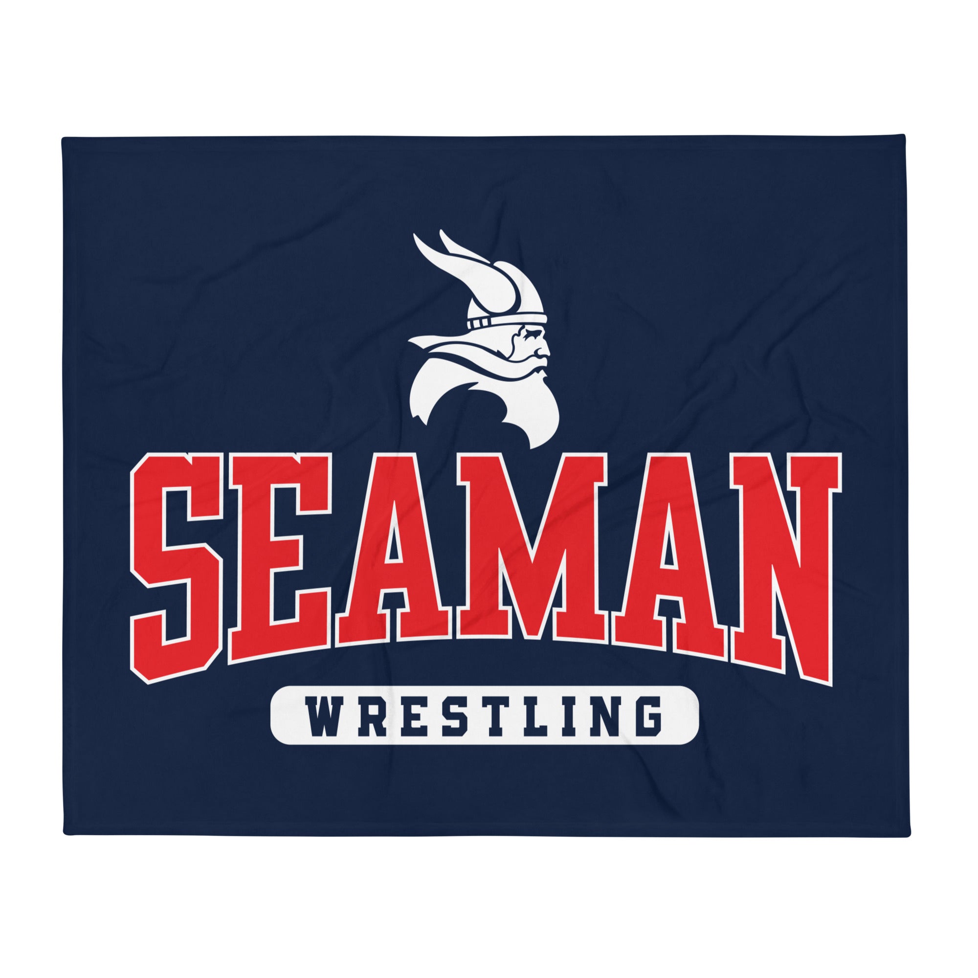 Topeka Seaman Wrestling Throw Blanket 50 x 60