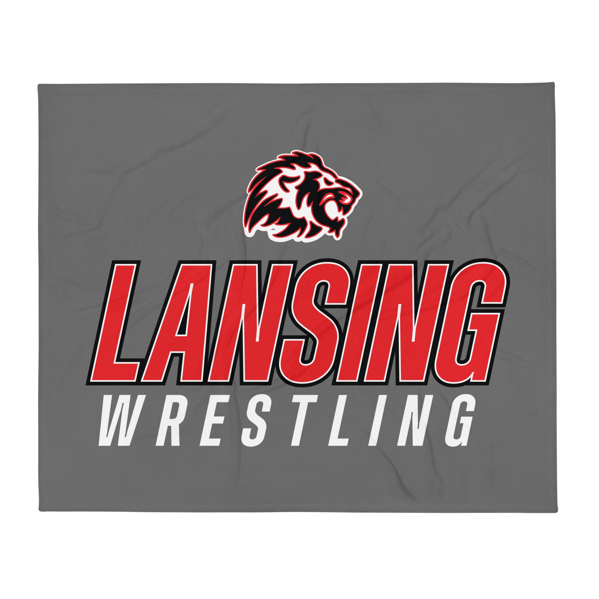 Lansing Wrestling  Throw Blanket 50 x 60