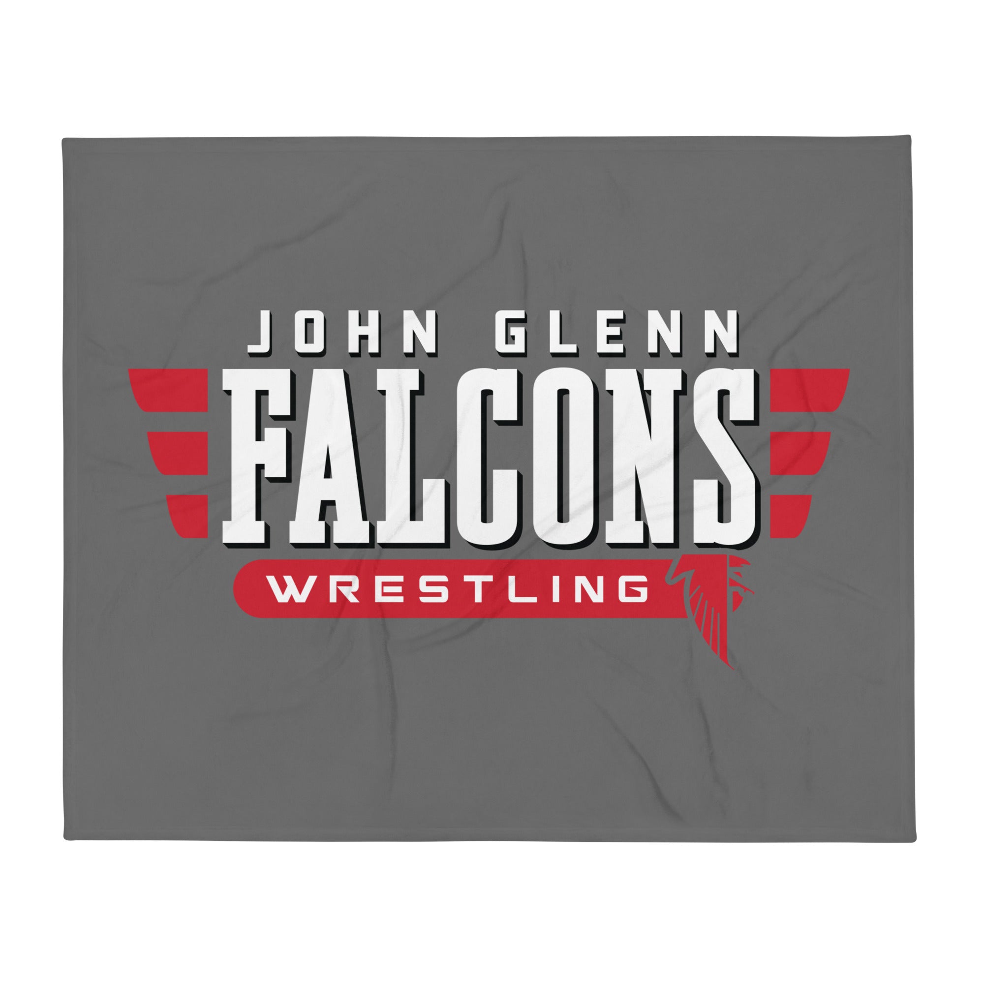 John Glenn Wrestling Throw Blanket 50 x 60