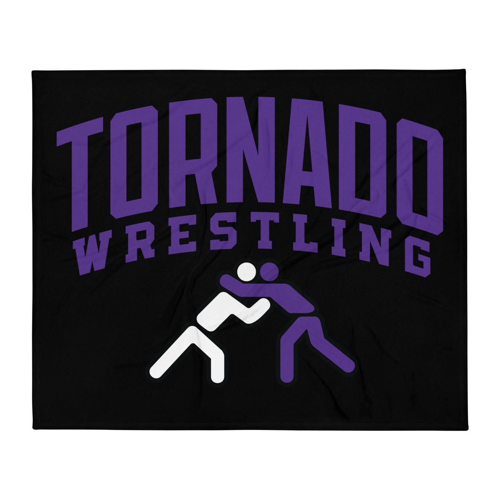 Susan B. Anthony Middle School Wrestling Throw Blanket 50 x 60