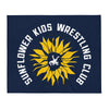 Sunflower Kids Wrestling Club Throw Blanket 50 x 60