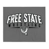 Lawrence Free State Wrestling Throw Blanket 50 x 60