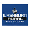 Washburn Rural Wrestling Throw Blanket