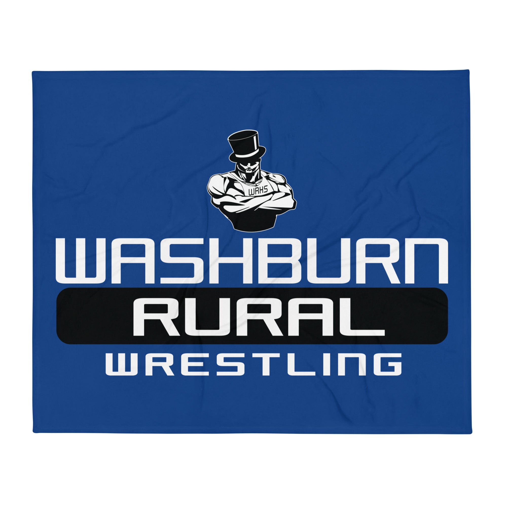 Washburn Rural Wrestling Throw Blanket