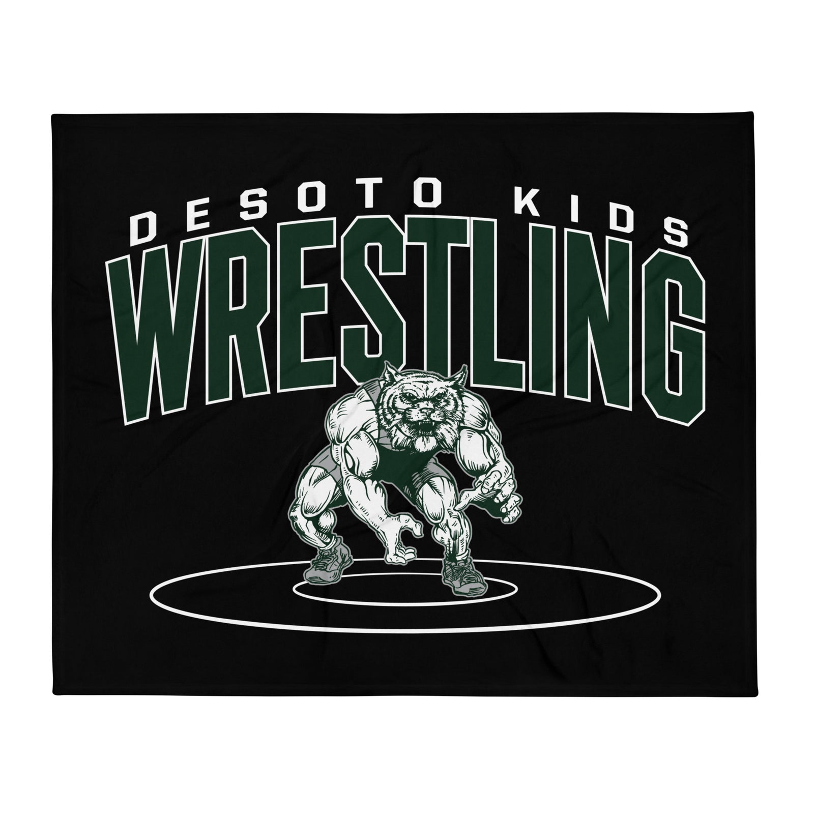 De Soto Kids Wrestling Throw Blanket 50 x 60