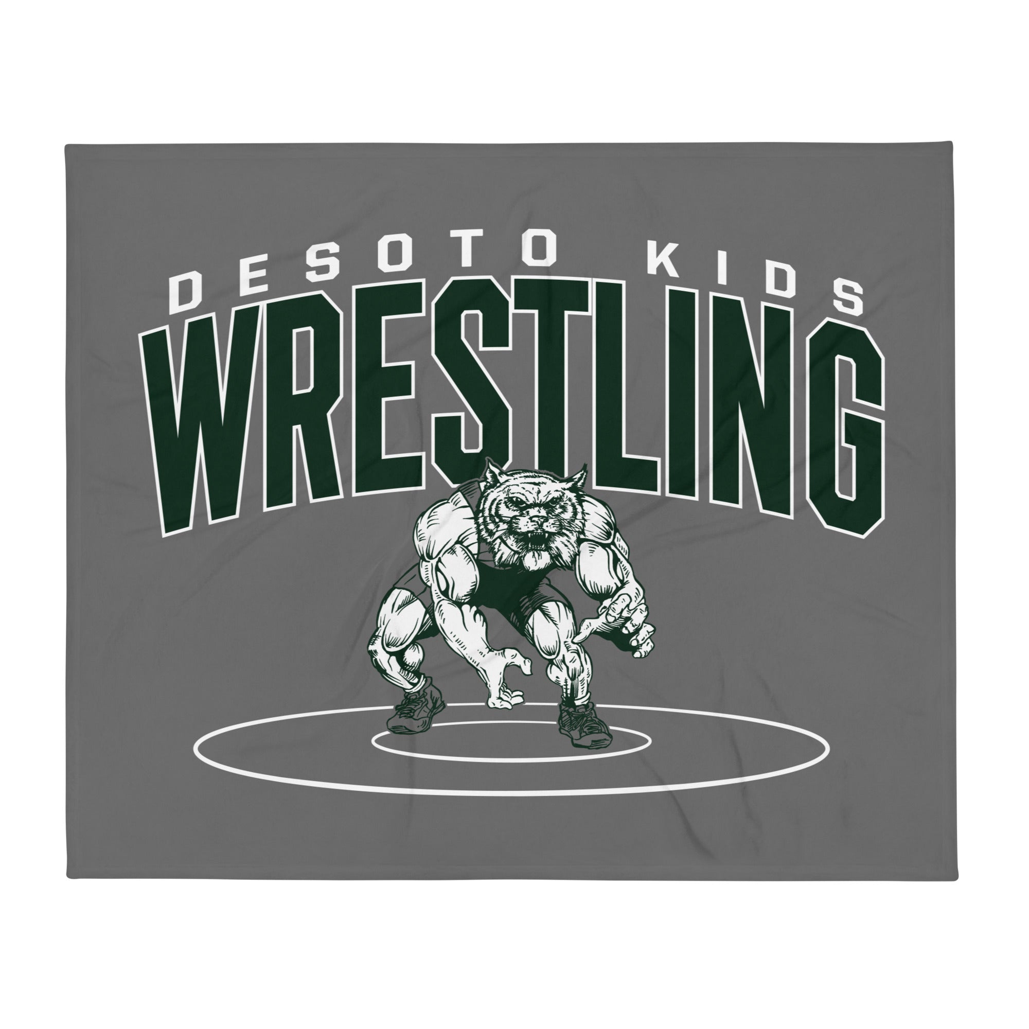 De Soto Kids Wrestling Throw Blanket 50 x 60