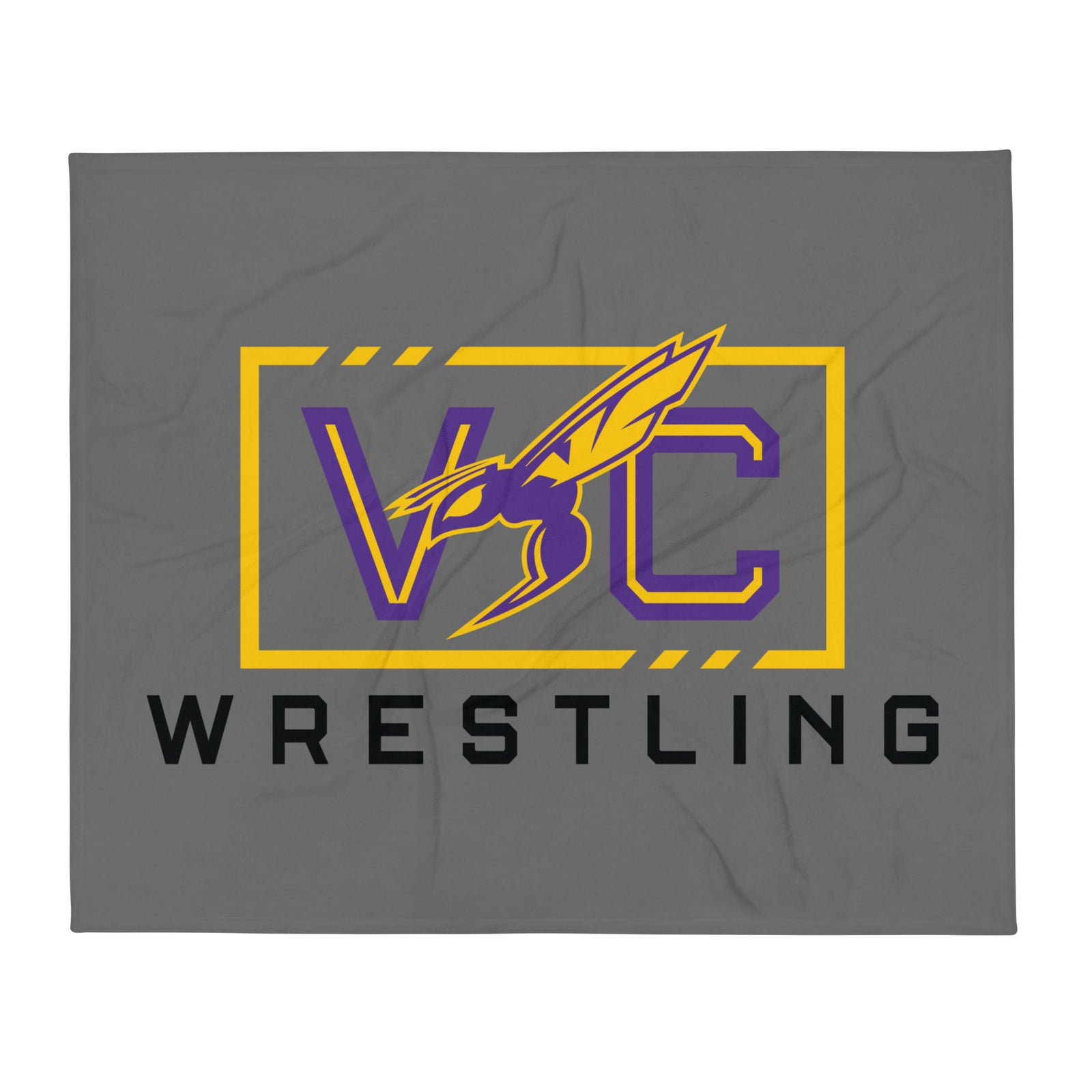 Valley Center Wrestling Club Throw Blanket 50 x 60