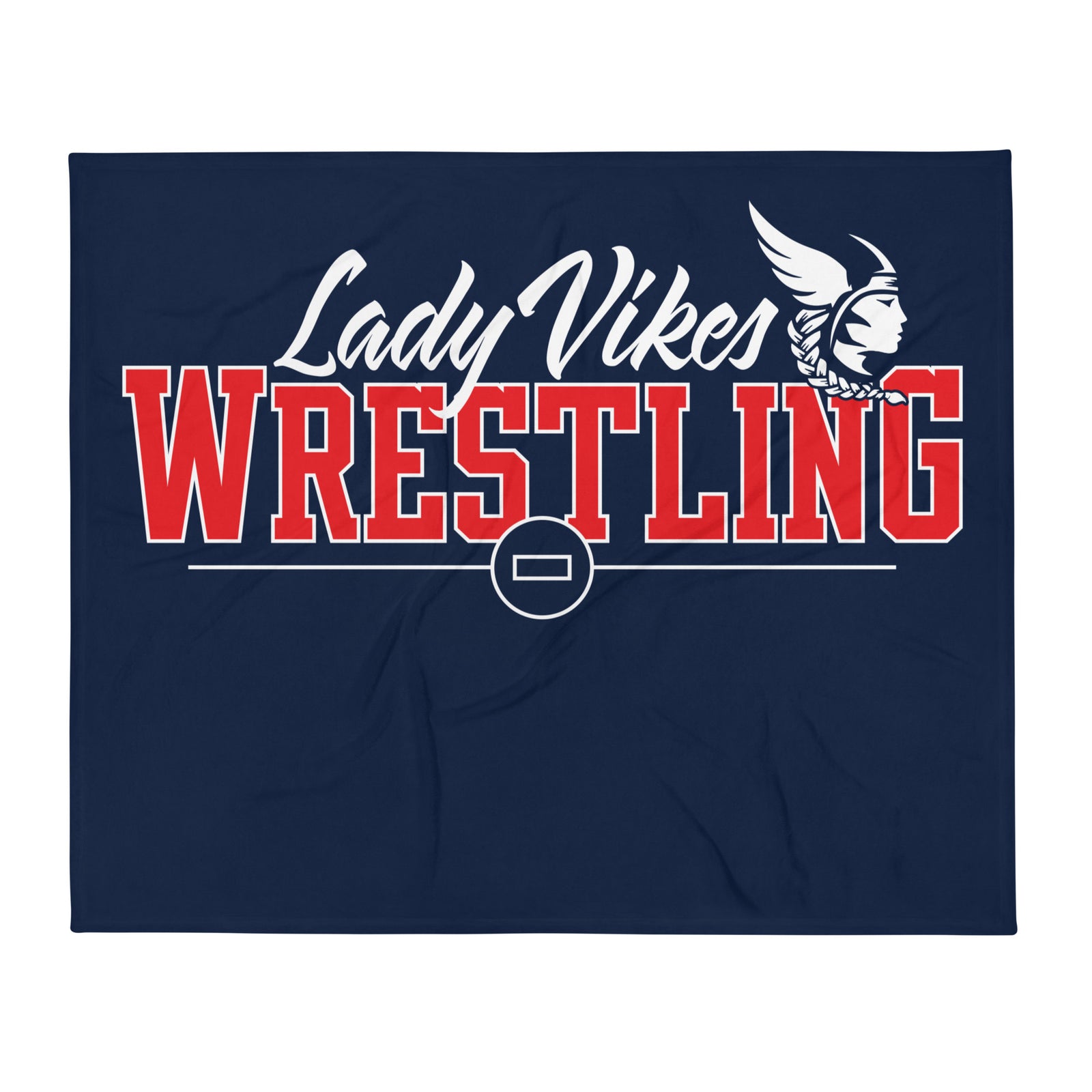 Lady Vikes Wrestling Throw Blanket 50 x 60