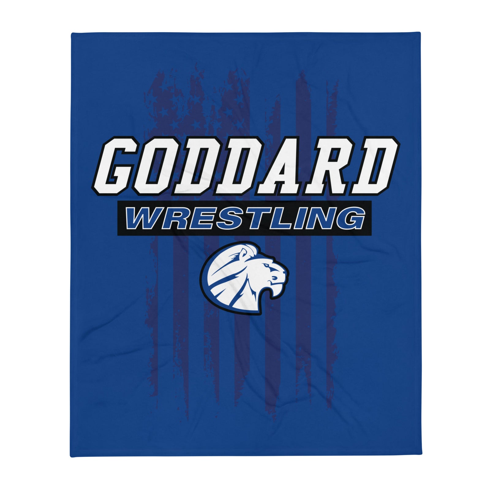 Goddard Wrestling Flag Throw Blanket