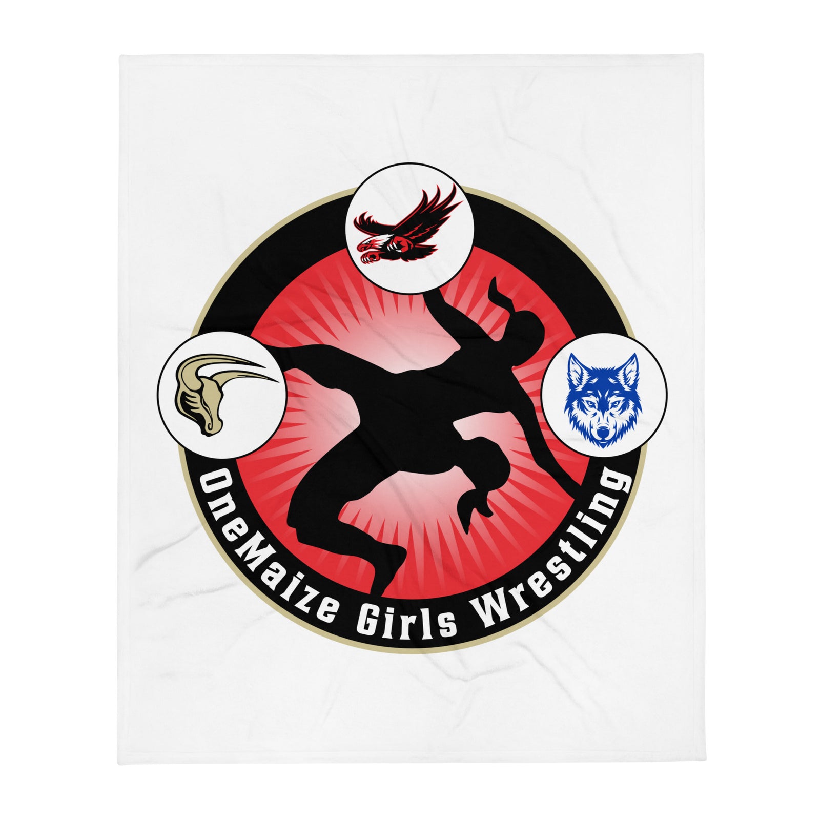OneMaize Girls Wrestling Throw Blanket