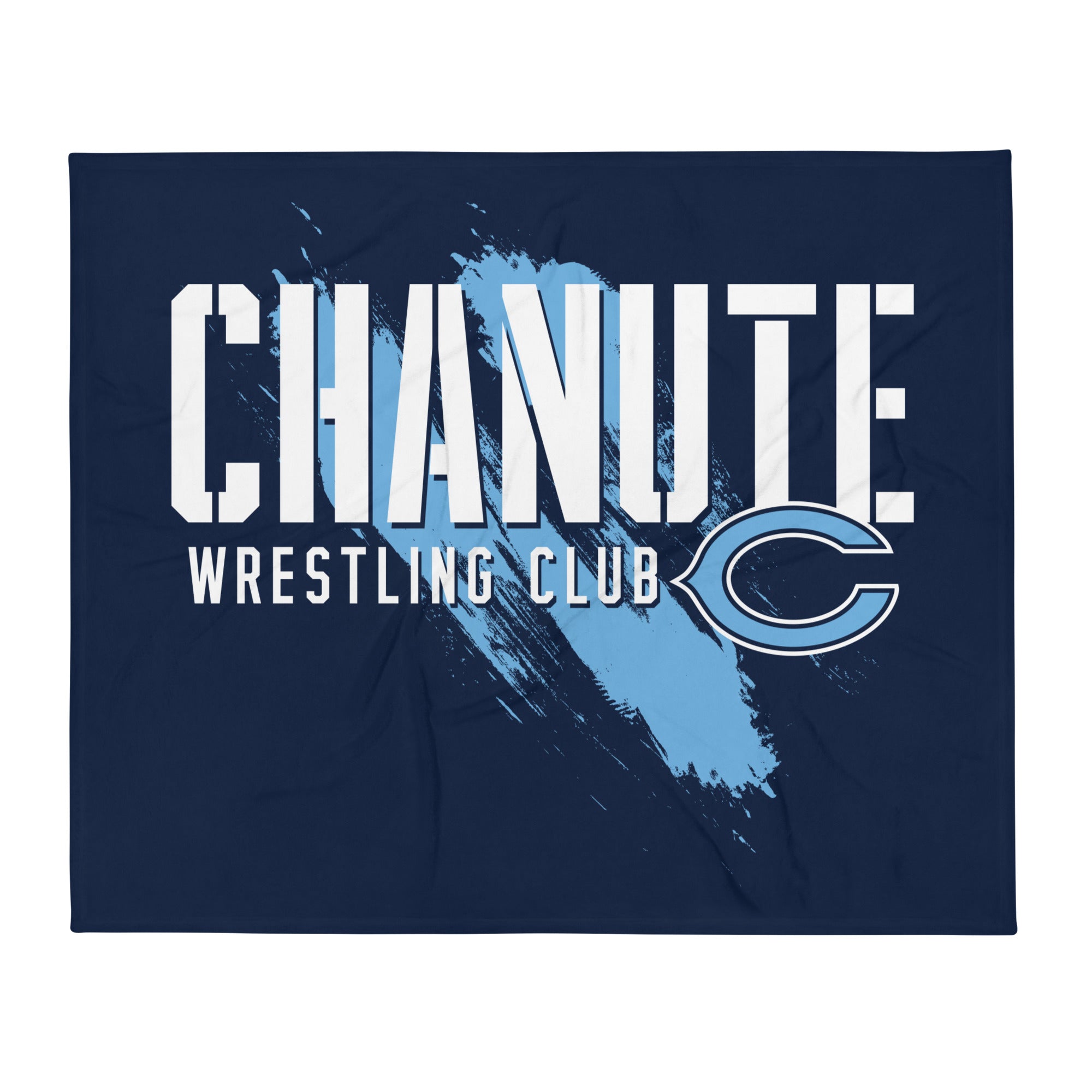 Chanute Wrestling Club Throw Blanket 50 x 60