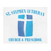 St. Stephen Lutheran Church Full Logo Throw Blanket 50 x 60