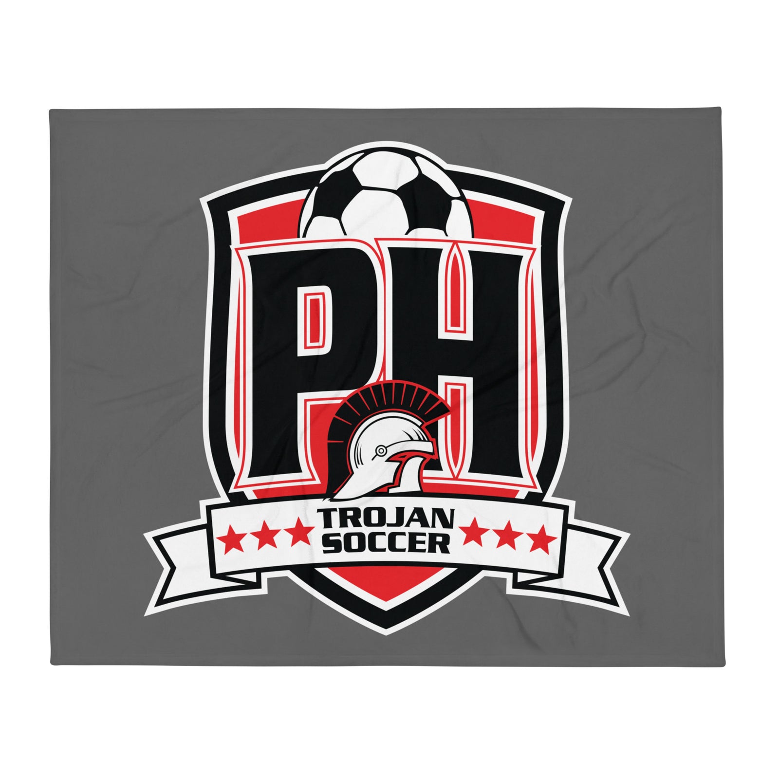 Park Hill Men's Trojan Soccer 2024 Throw Blanket
