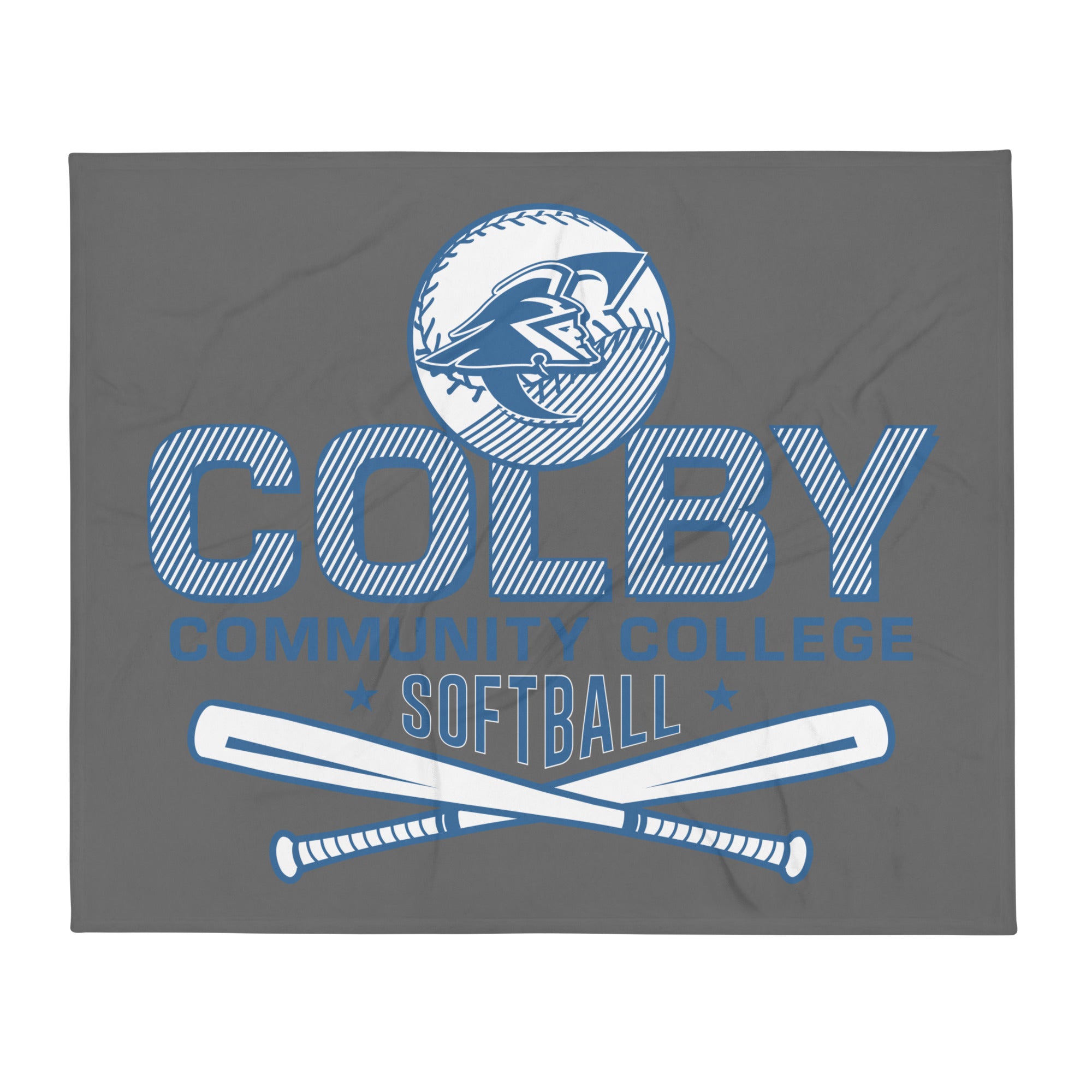 Colby Community College Softball Throw Blanket 50 x 60