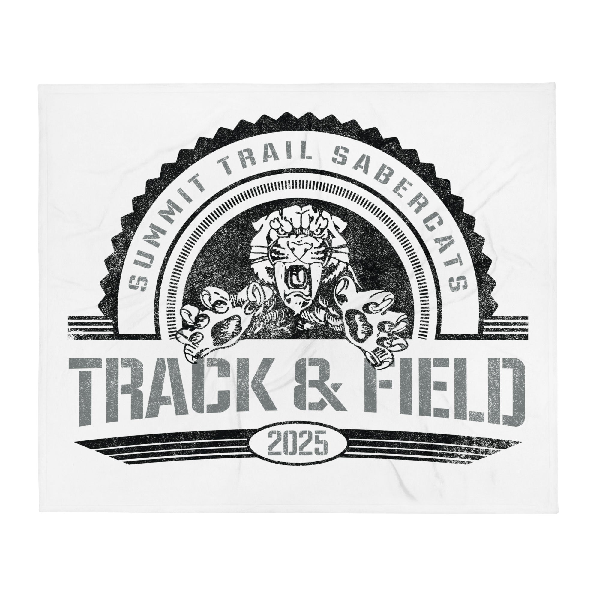 Summit Trail Middle School Track & Field Throw Blanket 50 x 60