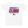 Greater Heights Wrestling Embrace The Climb 3 Toddler Short Sleeve Tee