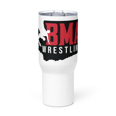 BMA Wrestling Academy Travel mug with a handle