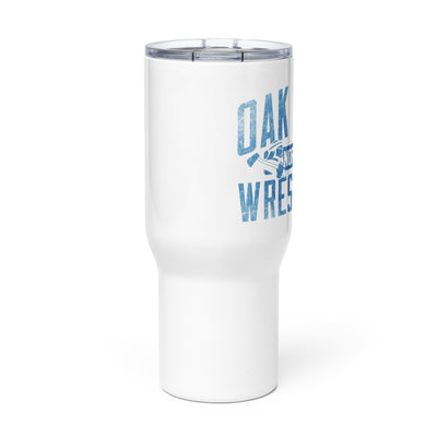 Oak Park Northmen Wrestling Travel mug with a handle