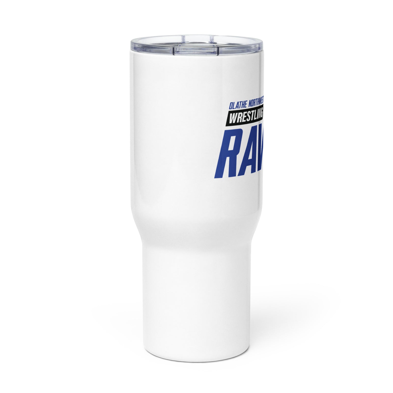 Olathe Northwest Wrestling Travel mug with a handle