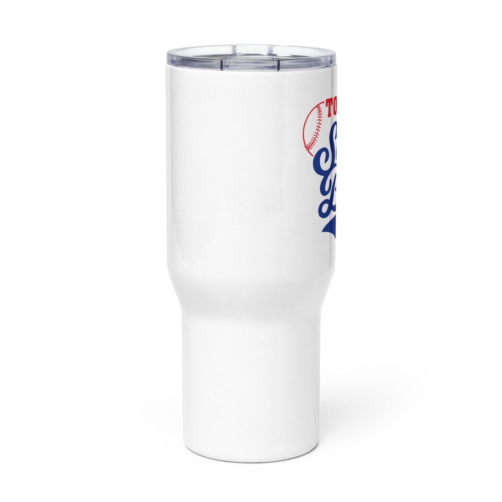 Eureka Softball Travel mug with a handle