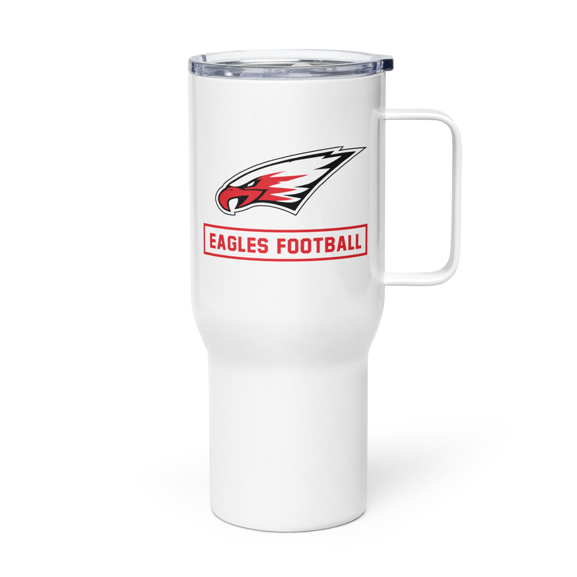 Maize High School Football Travel mug with a handle