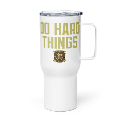 Air Force Wrestling Do Hard Things Travel mug with a handle