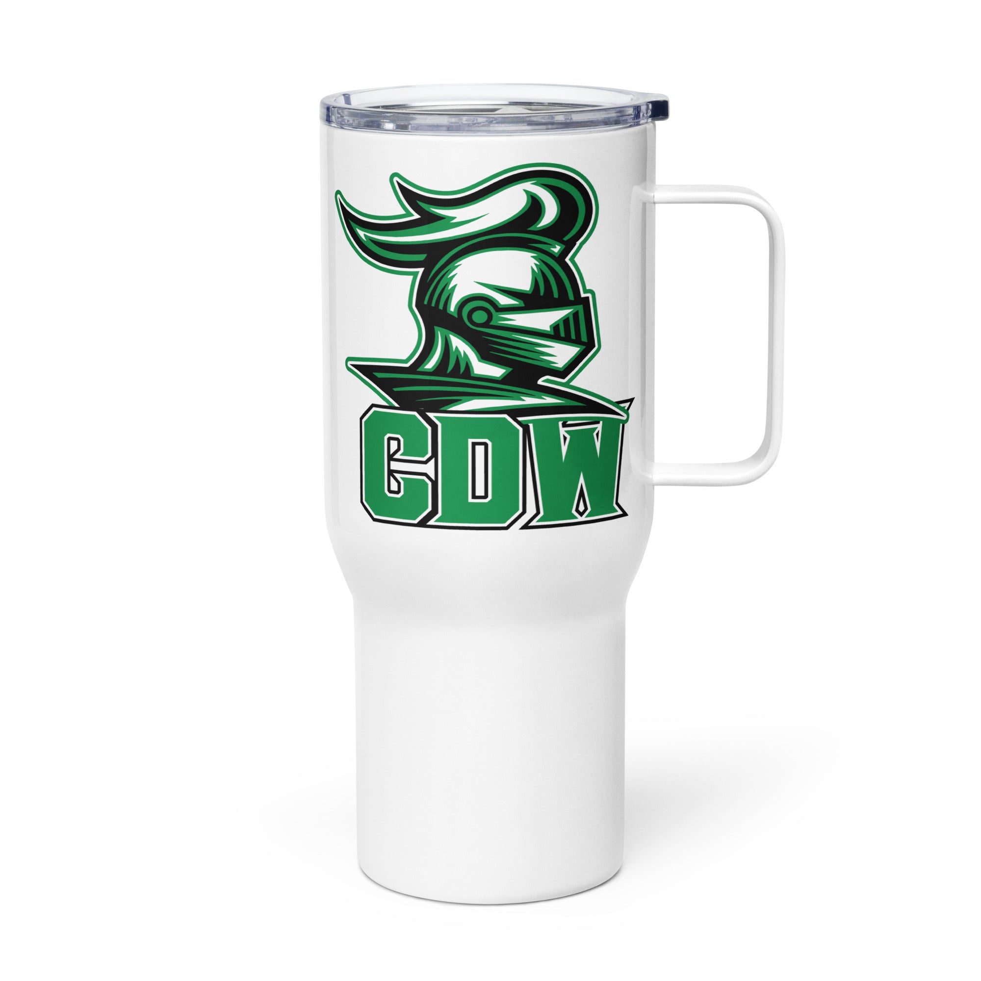 Charles DeWolf Middle School Travel mug with a handle