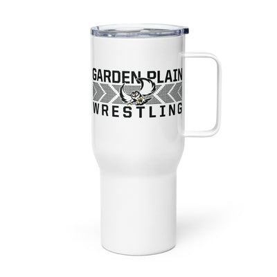 Garden Plain High School Wrestling Travel mug with a handle