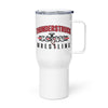 Kansas Thunderstruck Wrestling Travel mug with a handle