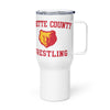 Labette County Wrestling Travel mug with a handle