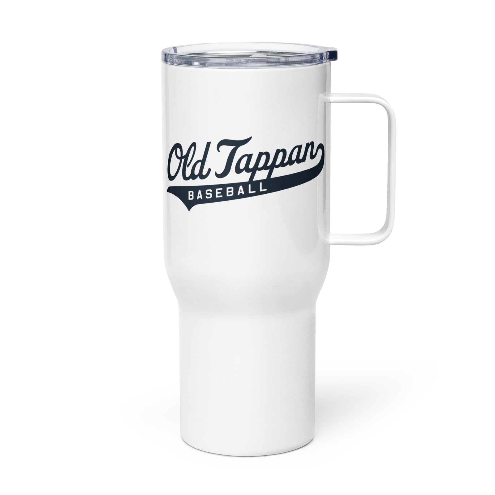 OT Baseball and Softball League - Baseball Travel mug with a handle