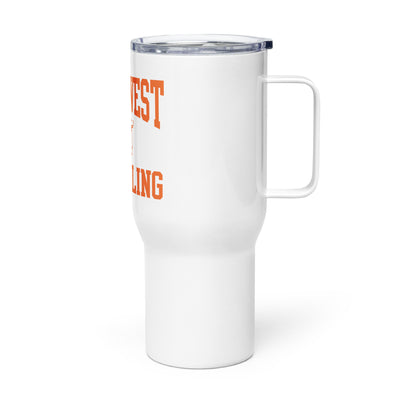 Shawnee Mission Northwest Wrestling Northwest Wrestling Travel mug with a handle