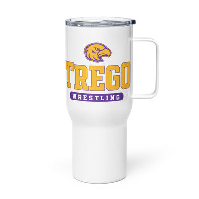 Trego Community High School Wrestling Stainless Steel Travel Mug with Handle