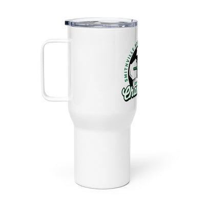 Smithville Soccer Back2Back Conference Champs Travel mug with a handle