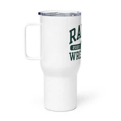 Shawnee Mission South HS Wrestling Travel mug with a handle