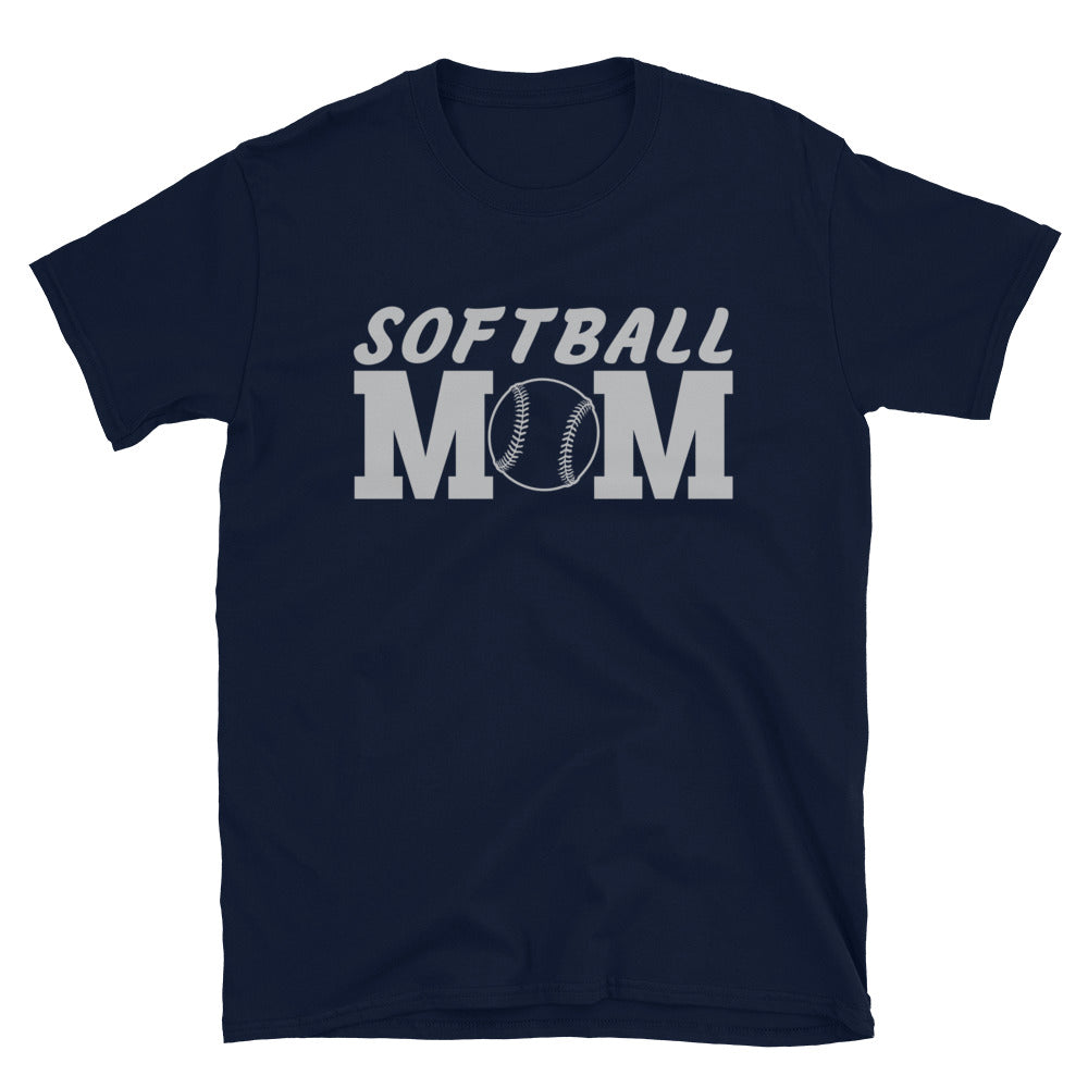 OT Baseball and Softball League - Softball Mom Short-Sleeve Softstyle Unisex T-Shirt