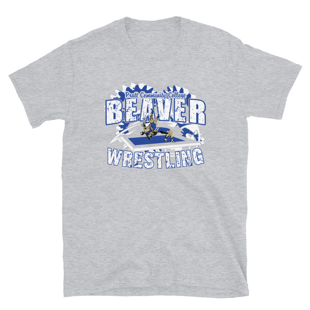 Pratt Community College Wrestling Gears Short-Sleeve Unisex T-Shirt