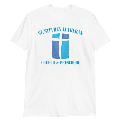 St. Stephen Lutheran Church Full Logo Unisex Basic Softstyle T-Shirt