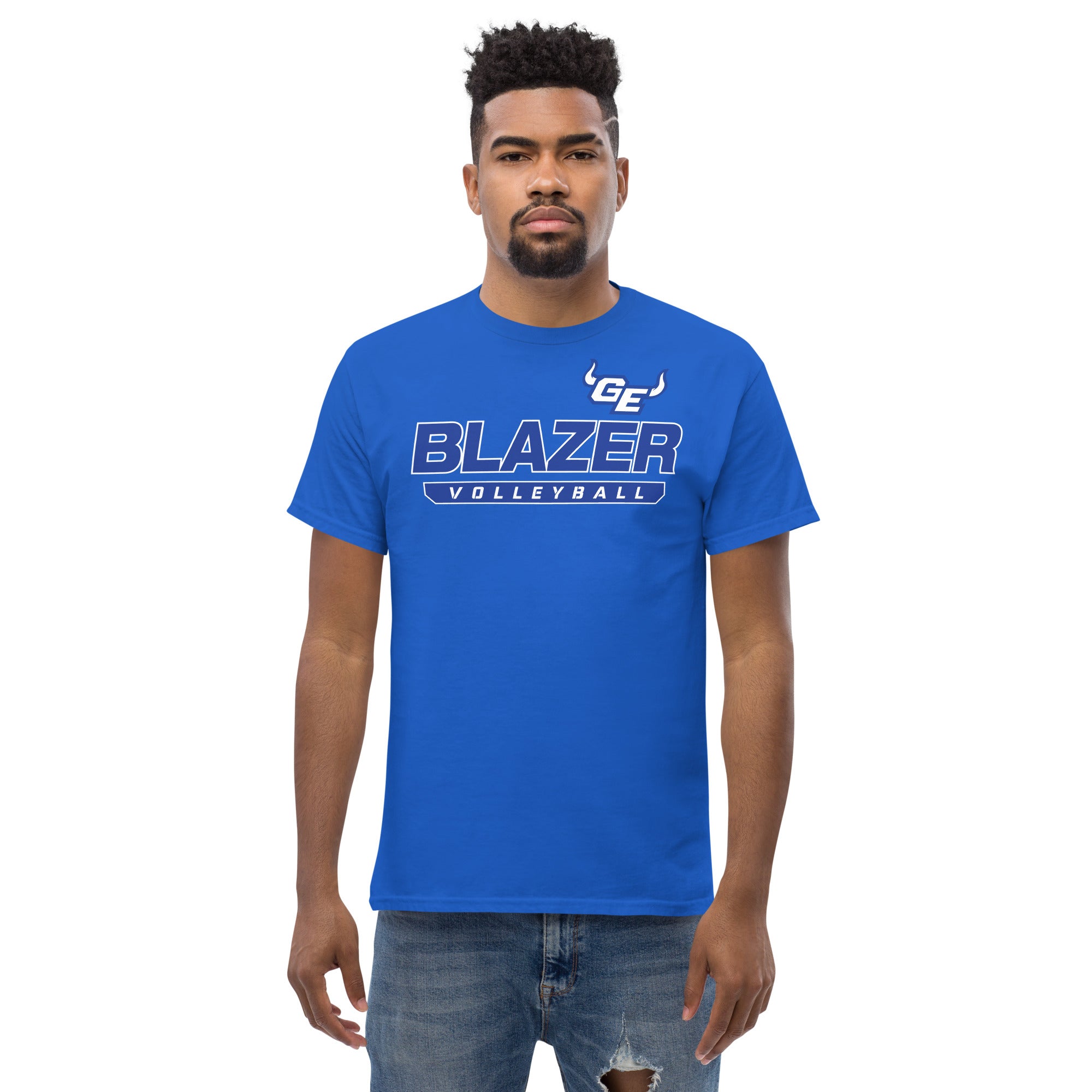 Blazer Volleyball Men's classic tee Blue Chip Athletic