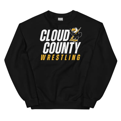 Cloud County CC Wrestling Unisex Crew Neck Sweatshirt