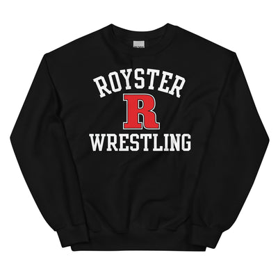 Royster Rockets Wrestling Unisex Crew Neck Sweatshirt