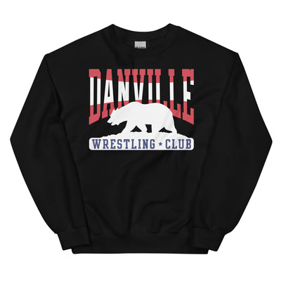 Danville Wrestling Club Black Unisex Crew Neck Sweatshirt