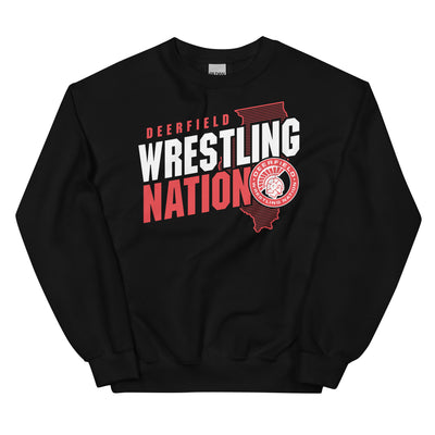 Deerfield Wrestling Unisex Crew Neck Sweatshirt