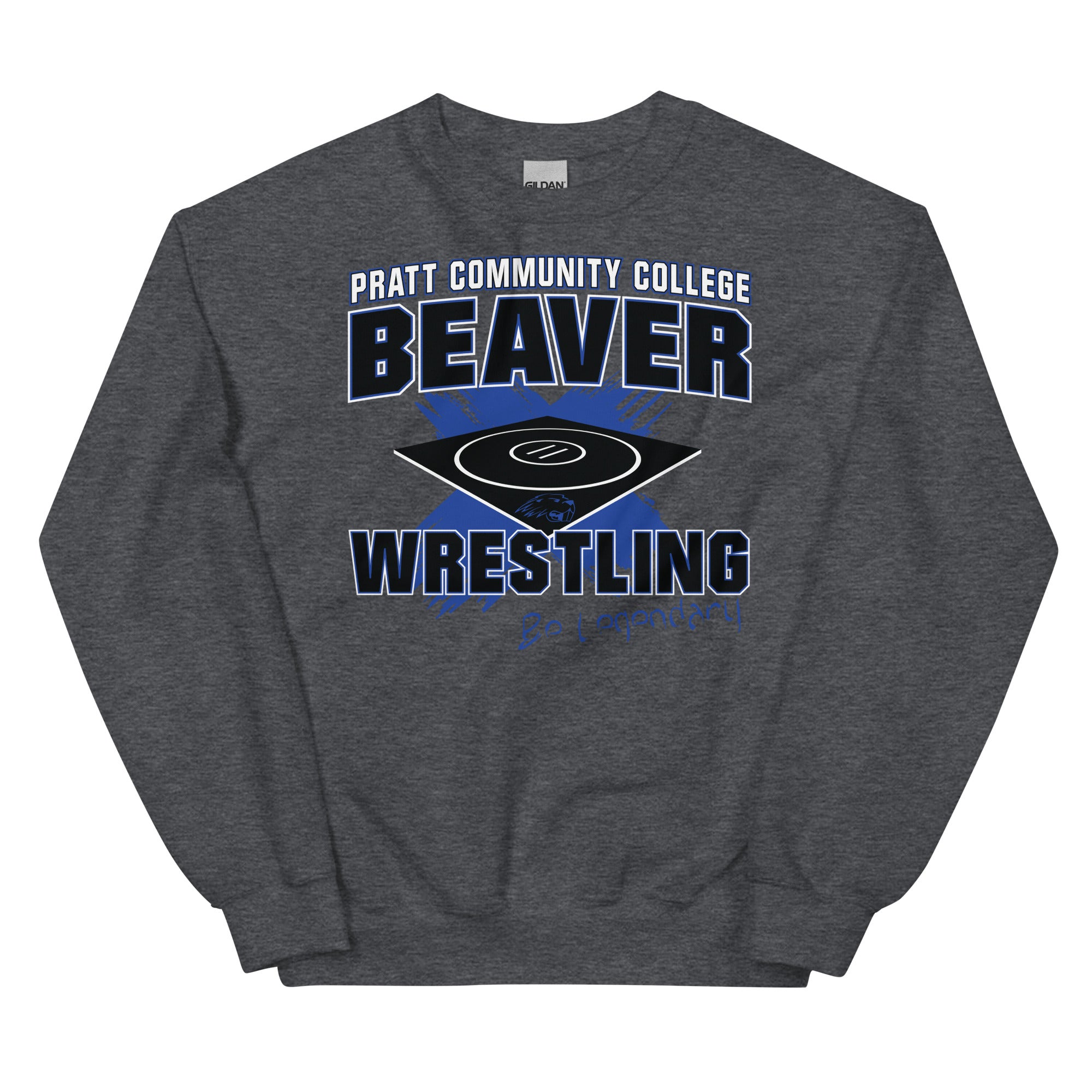 Pratt Community College Wrestling Be Legendary Unisex Crew Neck Sweatshirt