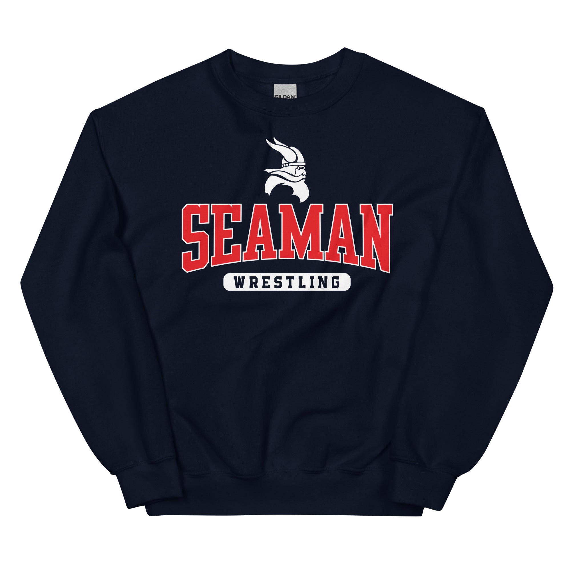 Topeka Seaman Wrestling Unisex Crew Neck Sweatshirt - Blue Chip Athletic