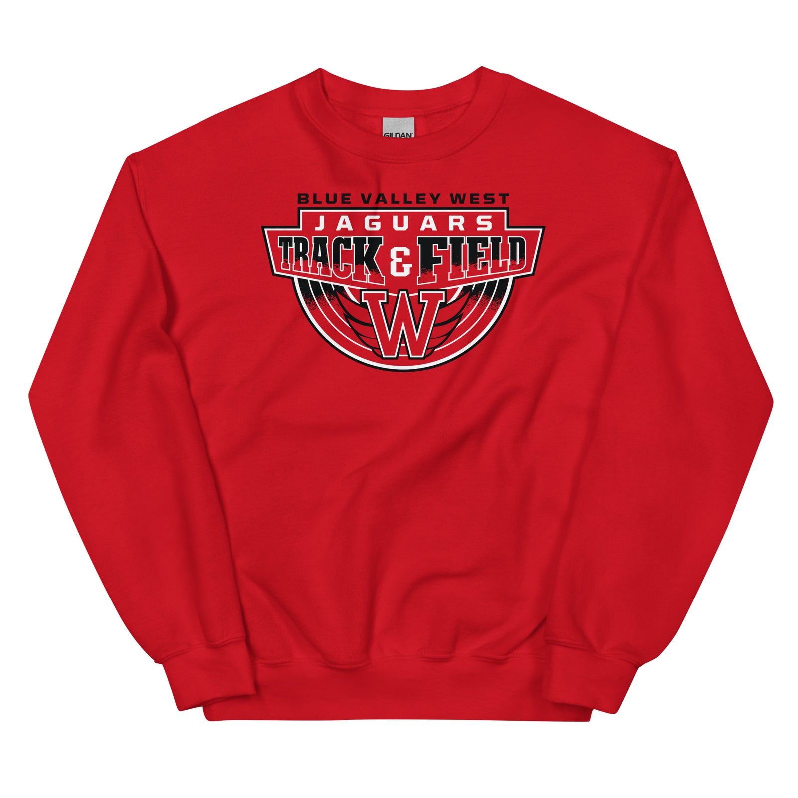 Blue Valley West Track & Field Unisex Crew Neck Sweatshirt