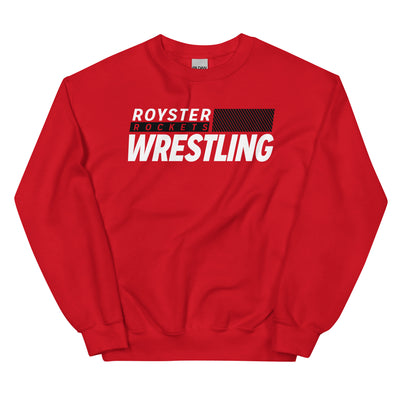 Royster Rockets Wrestling Unisex Crew Neck Sweatshirt