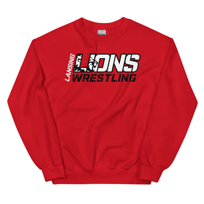 Lansing Wrestling  Unisex Crew Neck Sweatshirt