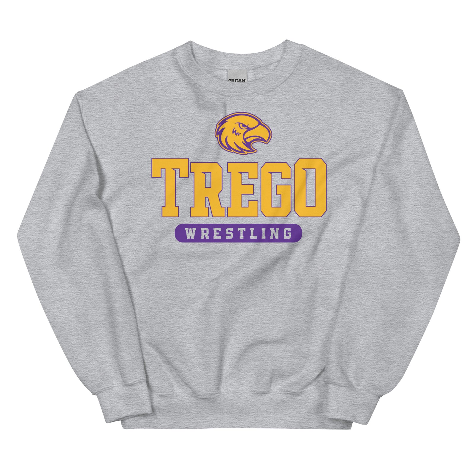 Trego Community High School Wrestling Unisex Crew Neck Sweatshirt