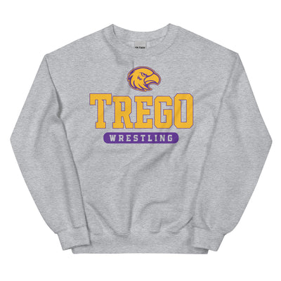 Trego Community High School Wrestling Unisex Crew Neck Sweatshirt
